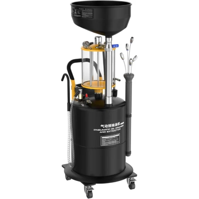 70L Pneumatic Oil Drainer & Extractor with Vacuum Extraction System